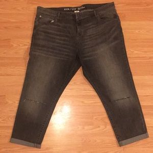 Ava & Viv Boyfriend Crop Pants